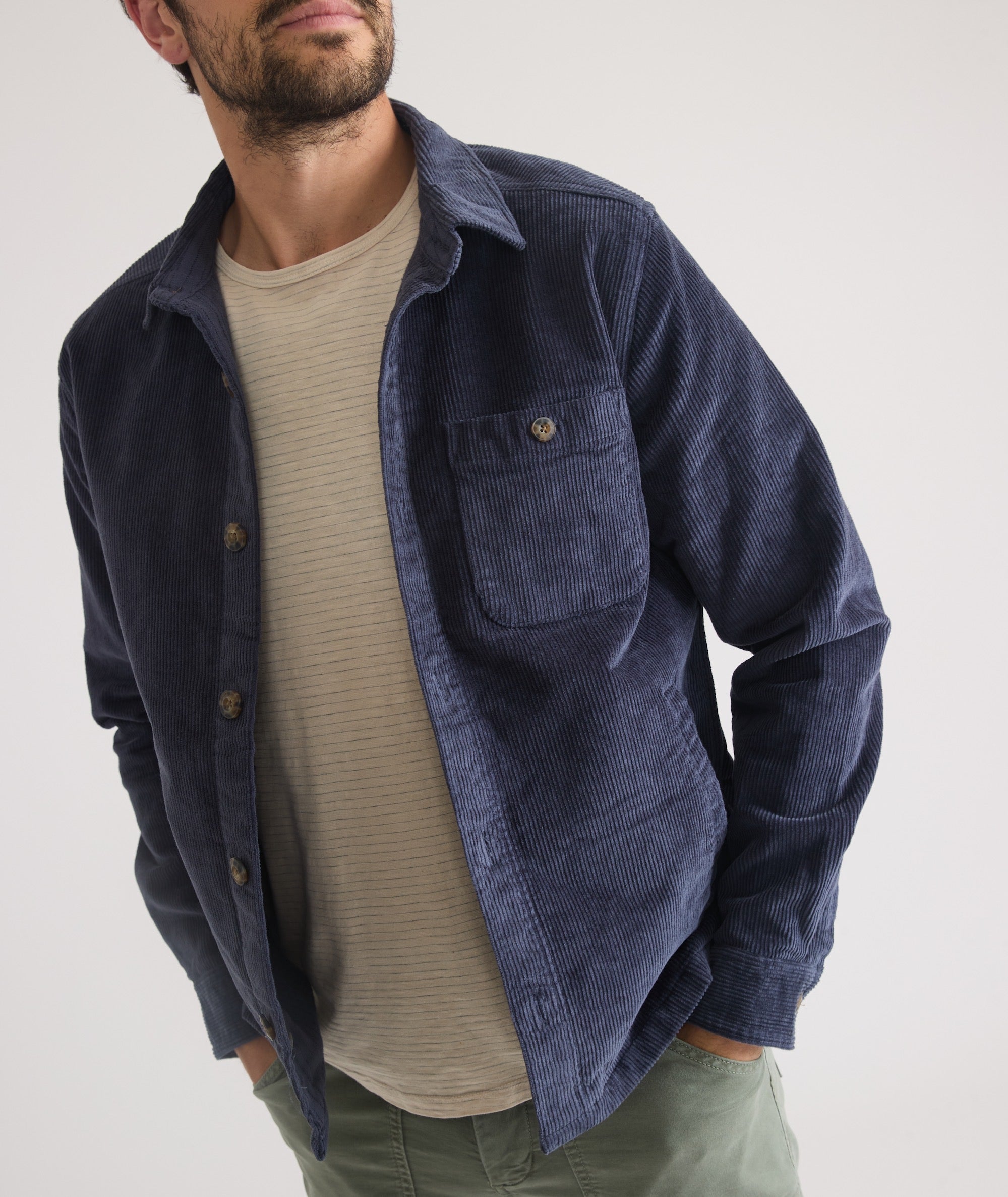 Max Stretch Corduroy Overshirt